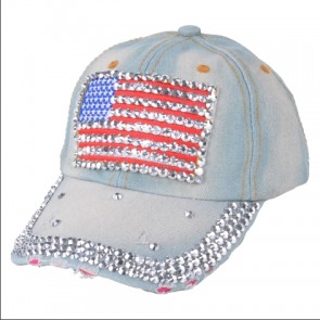 CAPPELLO BASEBALL DONNA JEANS STRASS 100%CO SWEET YEARS